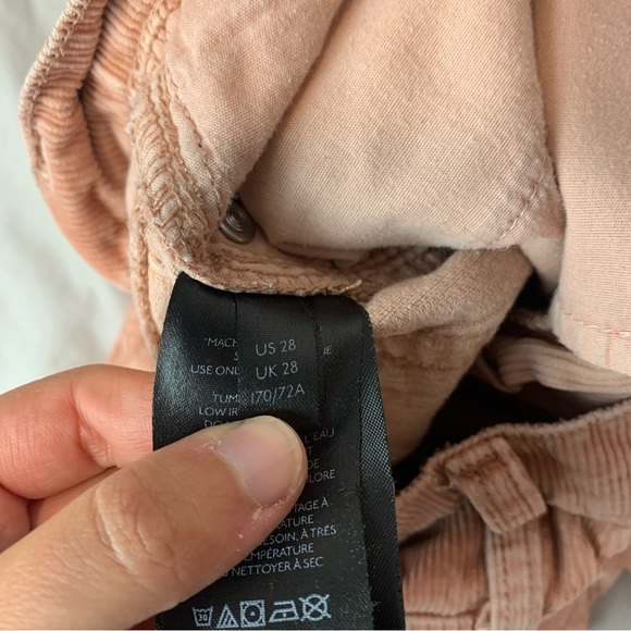 Urban Outfitters BDG corduroy coral pants size 28 slim fit straight leg - Picture 5 of 8